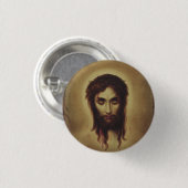 Heilig Aanschijn van Jezus Christus Ronde Button 3,2 Cm (Voorkant /achterkant)