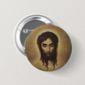 Heilig Aanschijn van Jezus Christus Ronde Button 5,7 Cm (Voorkant /achterkant)