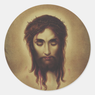 Heilig Aanschijn van Jezus Christus Ronde Sticker
