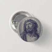 Heilig Aanschijn van Jezus Ronde Button 3,2 Cm (Voorkant /achterkant)
