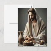 Heilig Avondmaal: Jezus breekt heilig brood Briefkaart (Voorkant / Achterkant)
