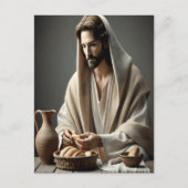 Heilig Avondmaal: Jezus breekt heilig brood Briefkaart (Voorkant)