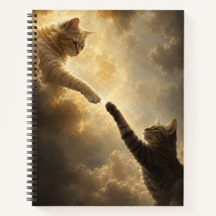 Heilig Bijna Aanraken Tussen Katten Spiraal Notebo Notitieboek