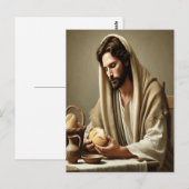 Heilig brood: Jezus’ liefdevolle gebaar Briefkaart (Voorkant / Achterkant)