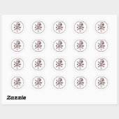 Heilig Chi-Rho Christogram Kunst Ronde Sticker (Vel)
