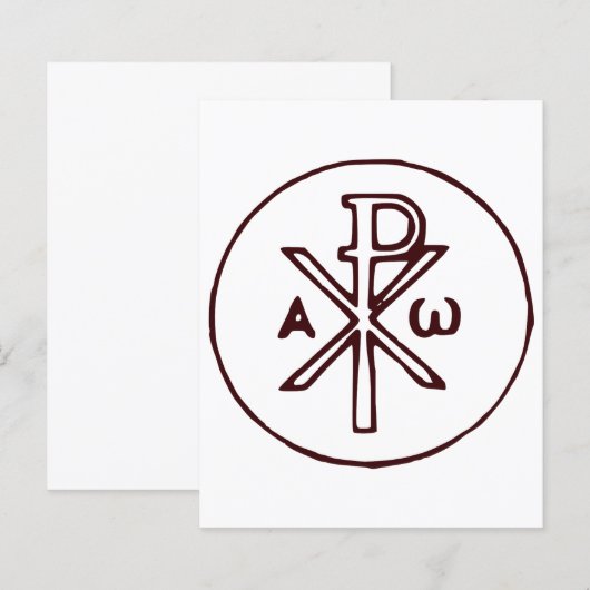 Heilig Chi-Rho Christogram Kunstwerk (Voorkant / Achterkant)