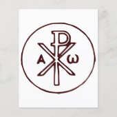 Heilig Chi-Rho Christogram Kunstwerk (Voorkant)