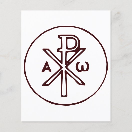 Heilig Chi-Rho Christogram Kunstwerk (Voorkant)