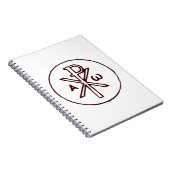 Heilig Chi-Rho Christogram Kunstwerk Notitieboek (Rechterzijde)