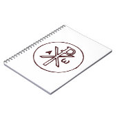 Heilig Chi-Rho Christogram Kunstwerk Notitieboek (Linkerzijde)