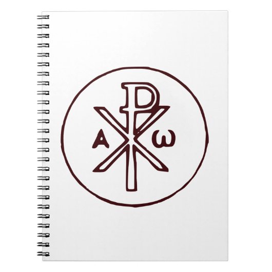 Heilig Chi-Rho Christogram Kunstwerk Notitieboek (Voorkant)