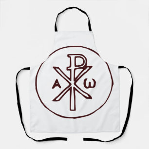Heilig Chi-Rho Christogram Kunstwerk Schort