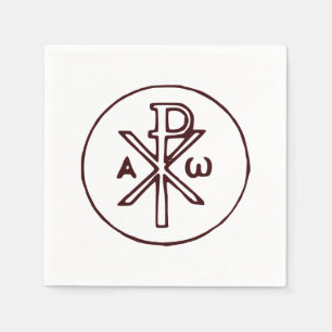 Heilig Chi-Rho Christogram Kunstwerk Servet