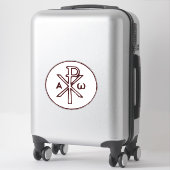Heilig Chi-Rho Christogram Kunstwerk Sticker (Koffer)