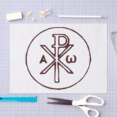 Heilig Chi-Rho Christogram Kunstwerk Tissuepapier (Craft)
