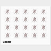 Heilig Chi-Rho Christogram Kunstwerk Vierkante Sticker (Vel)