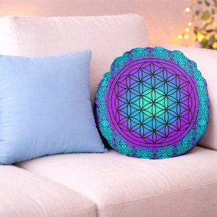 Heilig DNA – Kleur van Hart Rond Kussen