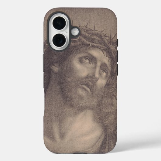 Heilig Gelaat van Jezus Christus Case-Mate iPhone Case (Achterkant)