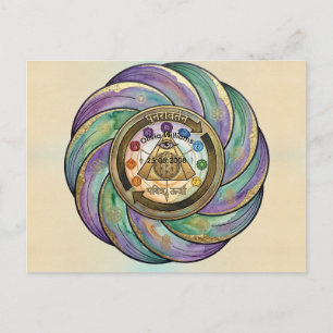 Heilig Geometrie Manifestatie Symbool Briefkaart