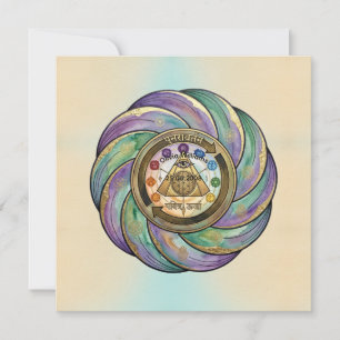 Heilig Geometrie Manifestatie Symbool Feestdagenkaart