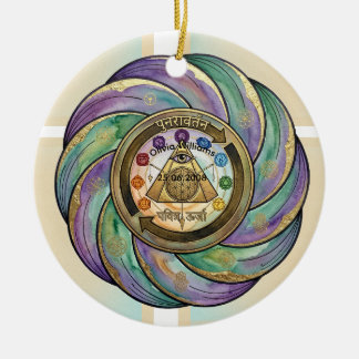 Heilig Geometrie Manifestatie Symbool Keramisch Ornament