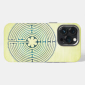 Heilig Geometrie Symbool - Chartres Labyrint 1 iPhone Hoesje (Achterkant horizontaal)