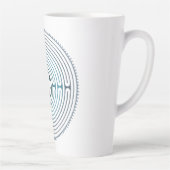 Heilig Geometrie Symbool - Chartres Labyrint 1 Latte Mok (Rechts)
