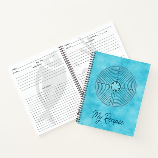 Heilig Geometrie Symbool - Chartres Labyrint 1 Notitieboek (Binnen)