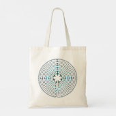 Heilig Geometrie Symbool - Chartres Labyrint 1 Tote Bag (Achterkant)