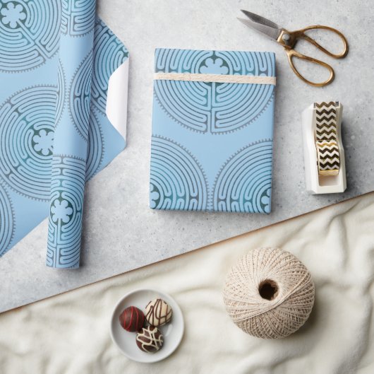 Heilig Geometriesymbool - Chartres Labyrint 1 Cadeaupapier (Crafts)