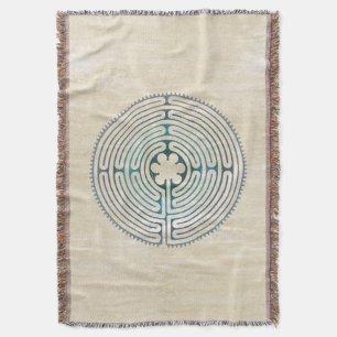Heilig Geometriesymbool - Chartres Labyrint 1 Deken