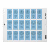 Heilig Geometriesymbool - Chartres Labyrint 1 Etiket (Full Sheet)