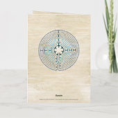 Heilig Geometriesymbool - Chartres Labyrint 1 Kaart (Achterkant)