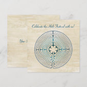 Heilig Geometriesymbool - Chartres Labyrint 1 Kaart (Voorkant / Achterkant)
