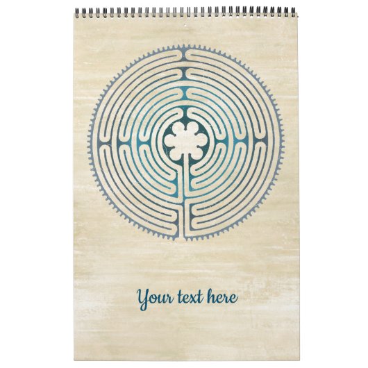 Heilig Geometriesymbool - Chartres Labyrint 1 Kalender (Hoes)