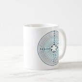 Heilig Geometriesymbool - Chartres Labyrint 1 Koffiemok (Voorkant rechts)