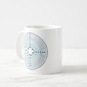 Heilig Geometriesymbool - Chartres Labyrint 1 Koffiemok (Voorkant links)