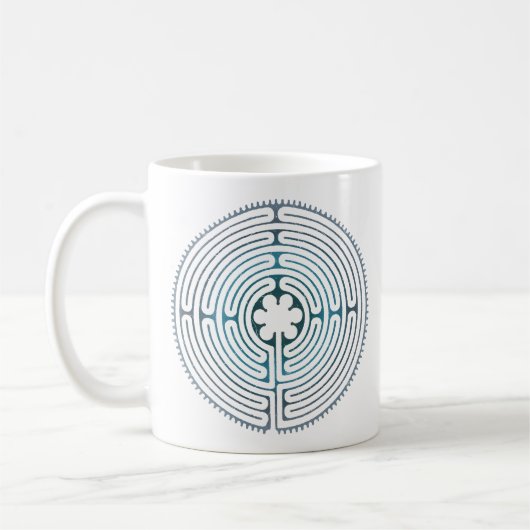 Heilig Geometriesymbool - Chartres Labyrint 1 Koffiemok (Links)