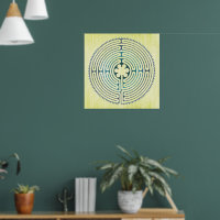 Heilig Geometriesymbool - Chartres Labyrint 1