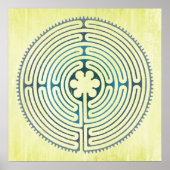 Heilig Geometriesymbool - Chartres Labyrint 1 Poster (Voorkant)