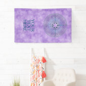 Heilig Geometriesymbool - Chartres Labyrint 1 Spandoek (Insitu)