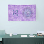 Heilig Geometriesymbool - Chartres Labyrint 1 Spandoek (Beurs)