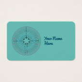 Heilig Geometriesymbool - Chartres Labyrint 1 Visitekaartje (Voorkant)