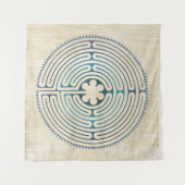Heilig Geometriesymbool - Chartres Labyrint 1 Wandkleed (Voorkant (horizontaal))