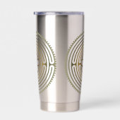 Heilig Geometriesymbool - Chartres Labyrint 4 Geïsoleerde Drinkbeker (Rechts)