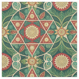 Heilig Geometrisch Bloemmotief Mandala Ontwerp Pat Stof