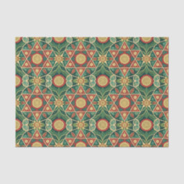 Heilig Geometrisch Bloemmotief Mandala Ontwerp Pat Tissuepapier