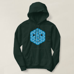 Heilig gezicht - Arcturiaans, 01 Blauw. Hoodie