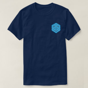 Heilig gezicht - Arcturiaans, Blauw. T-shirt