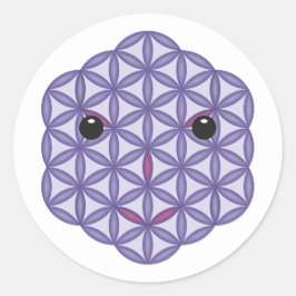 Heilig gezicht - Arcturian, 01 Pr. Ronde Sticker